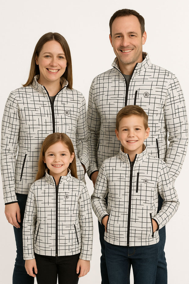 Full Sleeve Jacket with Full Zip and Zip Pocket - Family