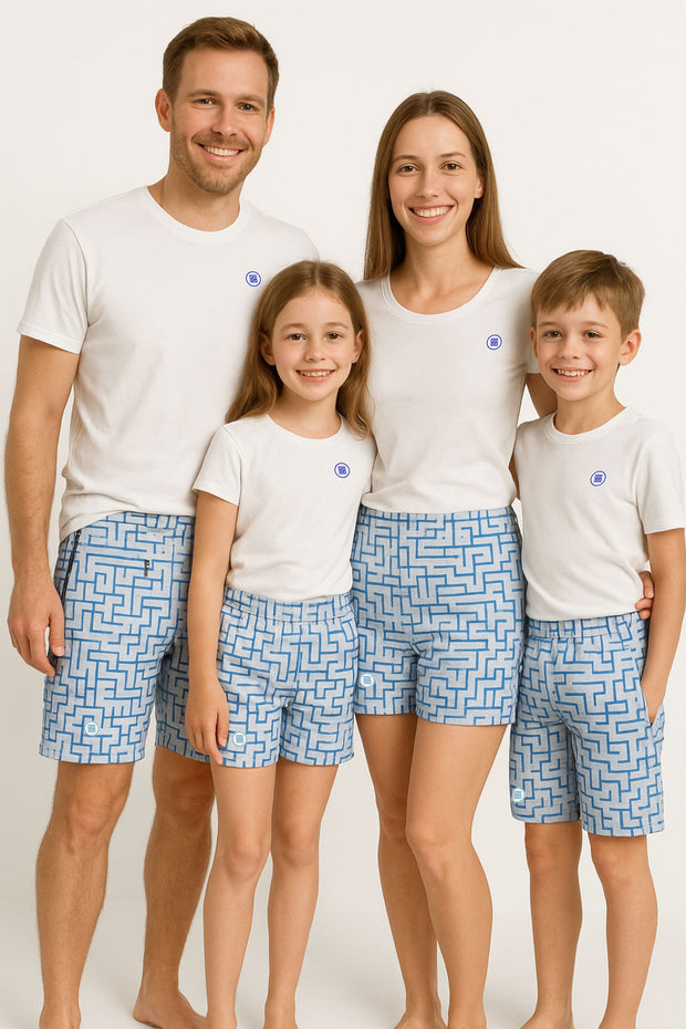 Shorts with Back Yoke and Zip Pocket - Family