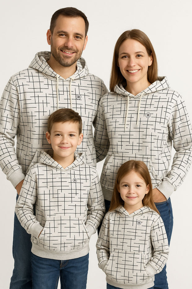 Full Sleeve Hoodie with Kangaroo Pocket - Family