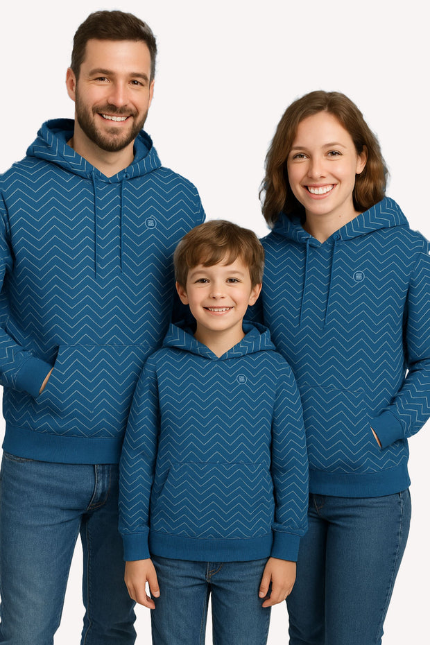 Full Sleeve Hoodie with Kangaroo Pocket - Family