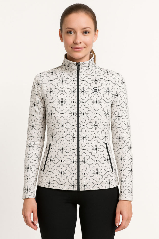 Full Sleeve Jacket with Full Zip and Zip Pocket - Female