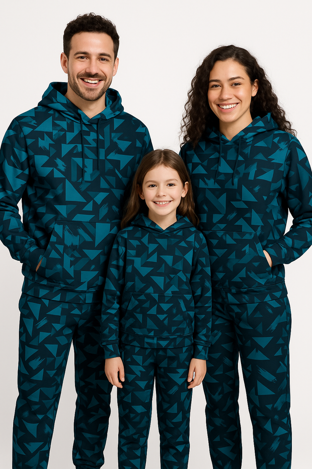 Full Sleeve Hoodie with Kangaroo Pocket - Family