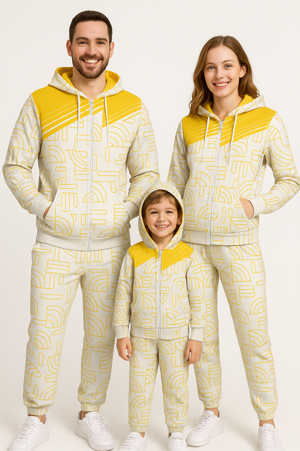 Full Sleeve Hoodie with Kangaroo Pocket - Family