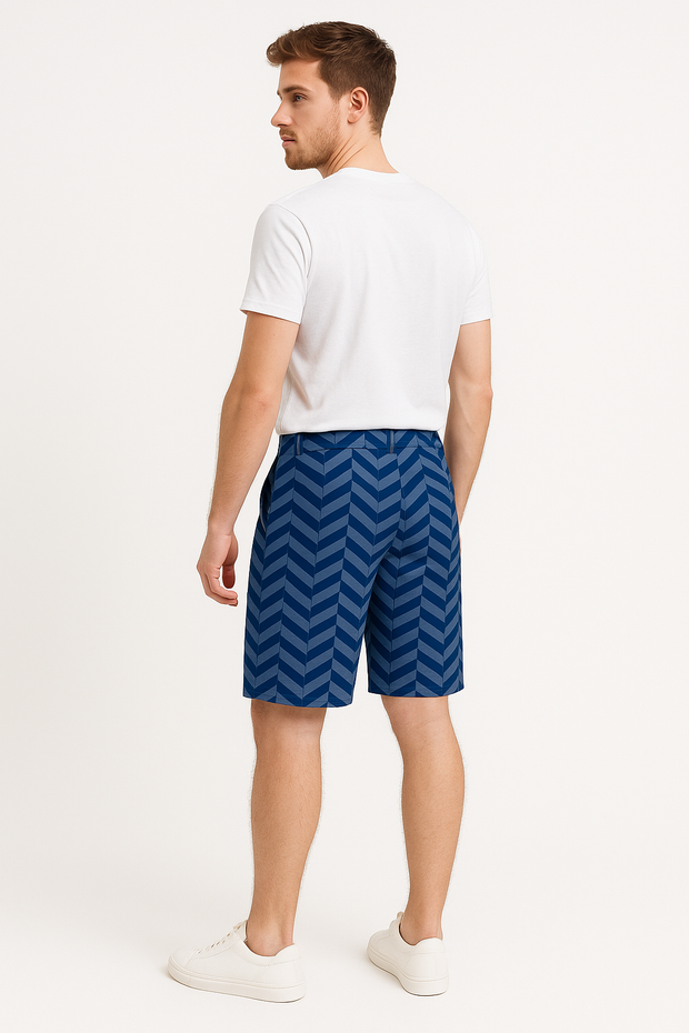 Shorts with Back Yoke and Zip Pocket - Male