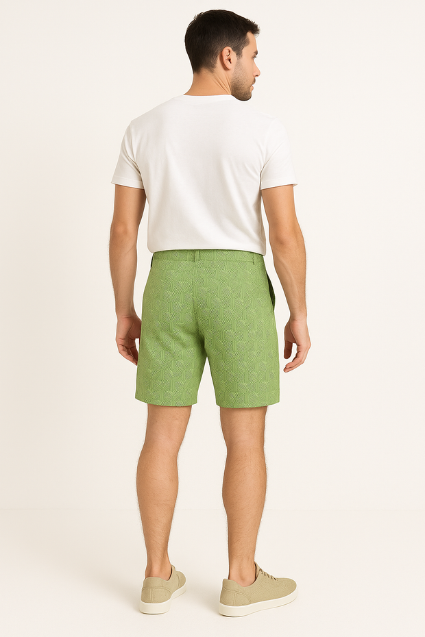 Shorts with Back Yoke and Zip Pocket - Male