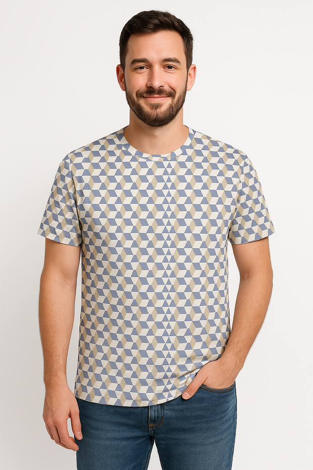 Regular Half Sleeve Round Neck T-shirt - Male