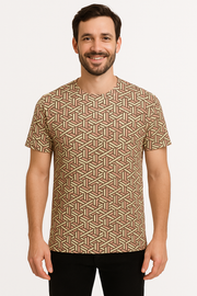 Regular Half Sleeve Round Neck T-shirt - Male