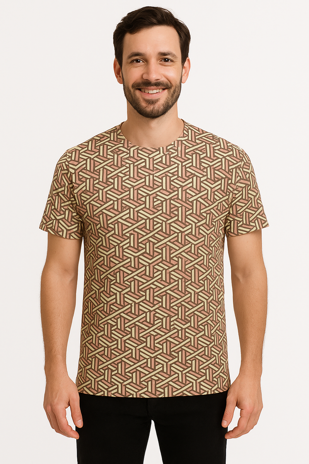 Regular Half Sleeve Round Neck T-shirt - Male