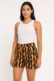 Shorts with Back Yoke and Zip Pocket - Female