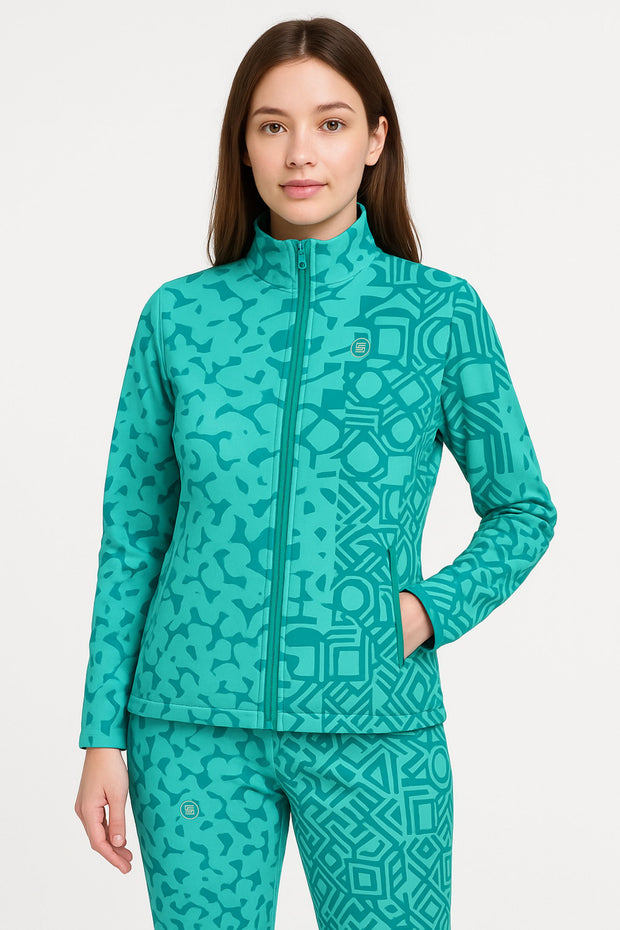 Full Sleeve Jacket with Full Zip and Zip Pocket - Female