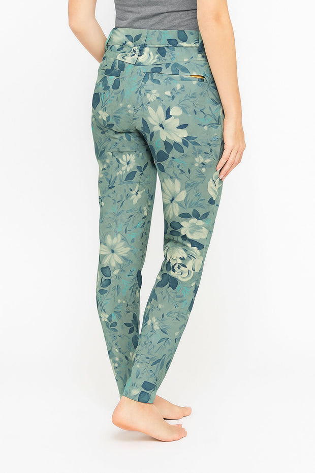 Pant with Back Yoke and Zip Pocket Full Length