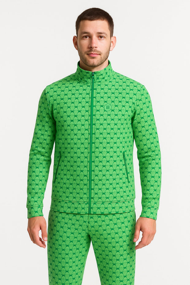 Regular Full Sleeve Jacket with Full Zip and Zip Pocket - Male