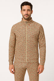 Regular Full Sleeve Jacket with Full Zip and Zip Pocket - Male