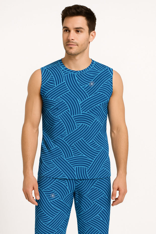 Sleeveless Round Neck T-shirt - Male