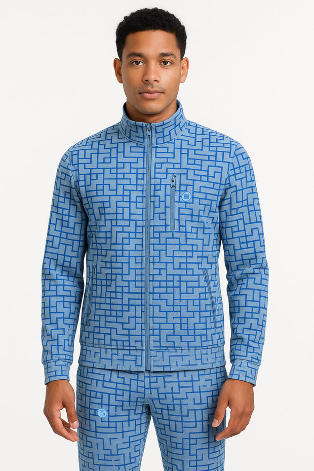 Regular Full Sleeve Jacket with Full Zip and Zip Pocket