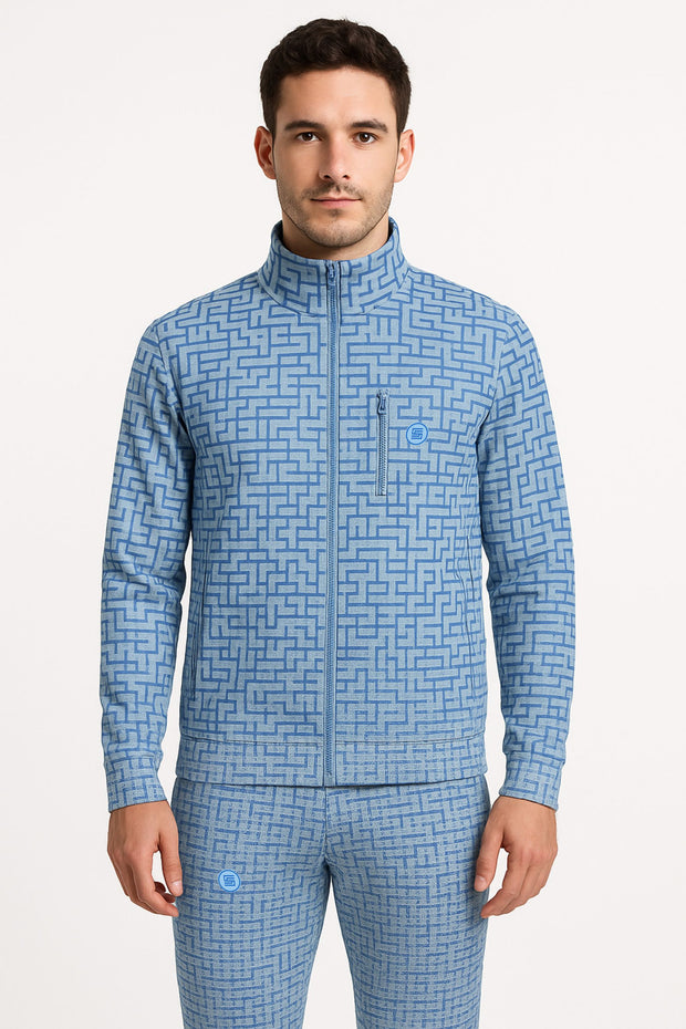 Regular Full Sleeve Jacket with Full Zip and Zip Pocket