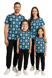 Half Sleeve Round Neck T-shirt - Family