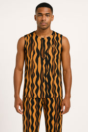 Sleeveless Round Neck T-shirt - Male