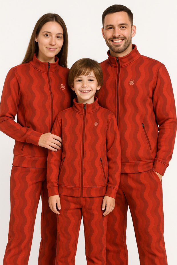 Full Sleeve Jacket with Full Zip and Zip Pocket - Family