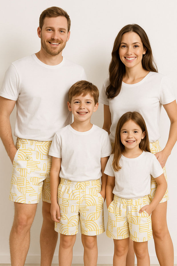 Shorts with Back Yoke and Zip Pocket - Family